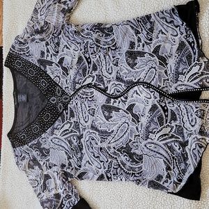 Appointments Women's Black & Silver Top